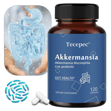 Akkermansia probiotic supplement 120 capsules for gut health