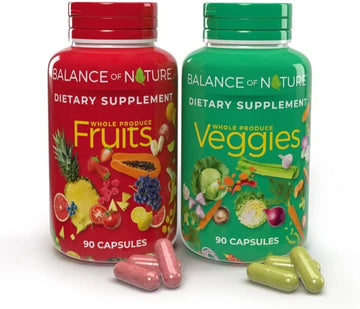 Balance of Nature Fruits and Veggies dietary supplement capsules