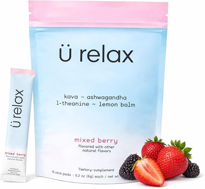 Ü Relax calming drink mix mixed berry 15 packets