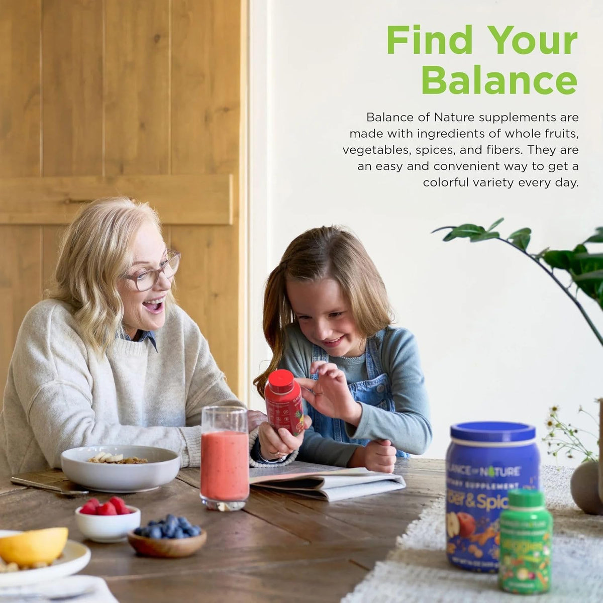Balance of Nature Fruits and Veggies daily wellness supplement