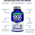 Focus Factor Extra Strength Memory and Brain Support Supplement 120 Tablets for Daily Cognitive Wellness