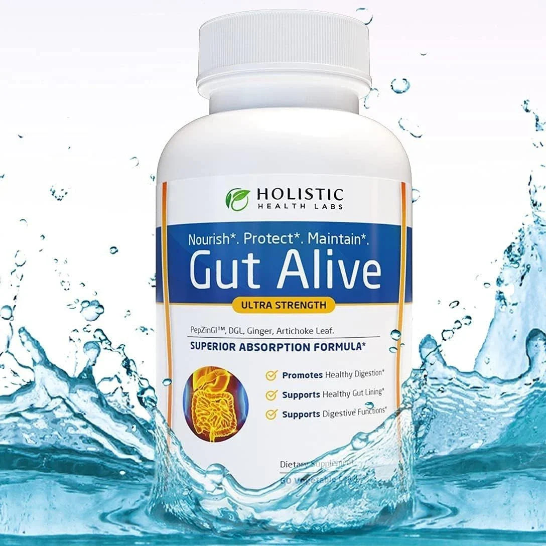 Gut Alive – Natural Gut Lining & Digestive Health Support, 60ct - WONEXA
