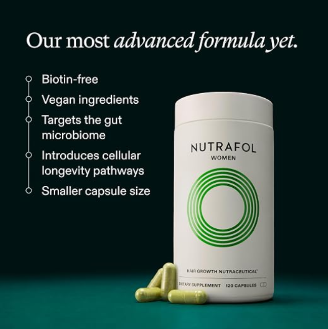 Nutrafol Women vegan biotin free hair supplement