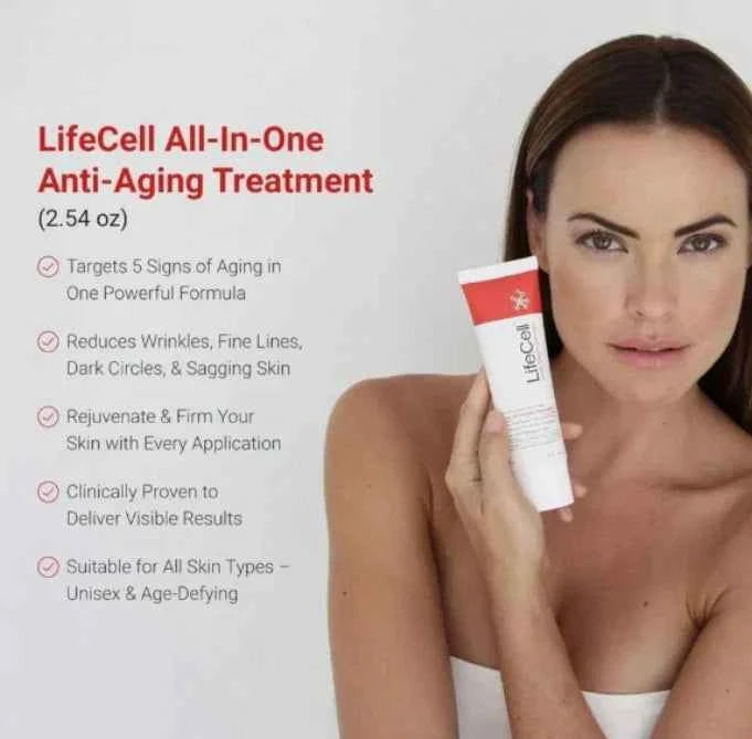LifeCell South Beach Skincare All-In-One Anti-Aging Treatment – 2.54 oz