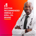 MegaRed Omega-3 Krill Oil 1000mg – Heart, Joint & Brain Support, 60ct - WONEXA