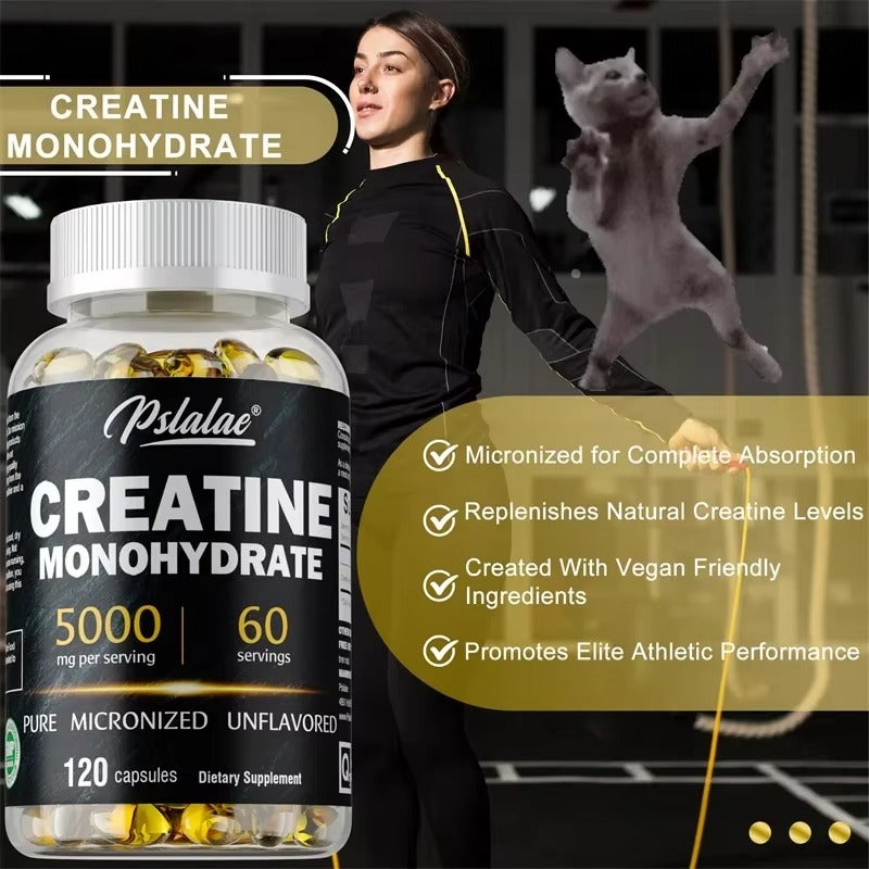 Unflavored creatine monohydrate dietary supplement