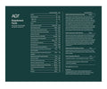Supplement facts label with detailed nutritional information on a green background
