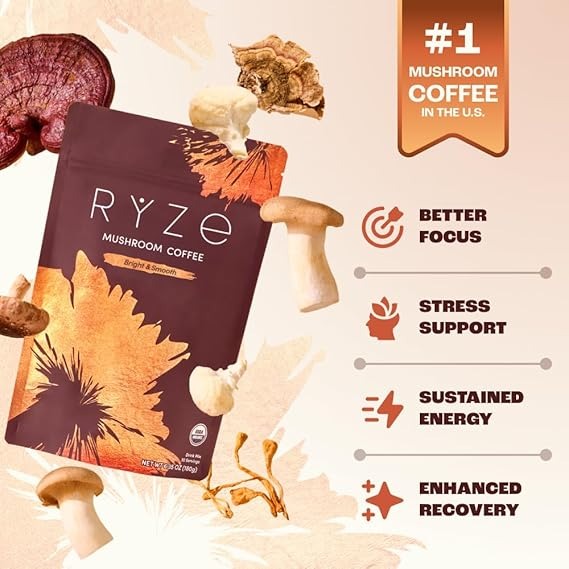 Mushroom coffee blend for daily coffee routine