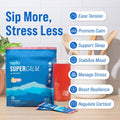 Nello SuperCalm Stress Relief Drink Mix with Ashwagandha, Magnesium Glycinate, Vitamin D3 and L-Theanine