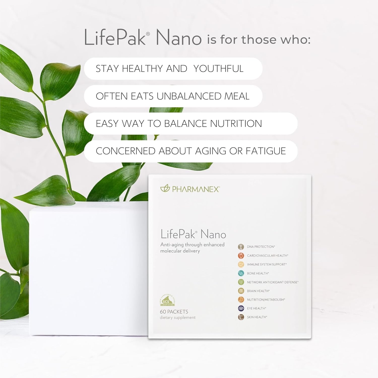 Pharmanex LifePak Nano Multivitamin Packets with Vitamins, Minerals and Antioxidants for Daily Health