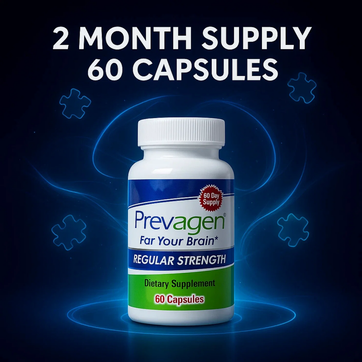 Prevagen Regular Strength brain and memory supplement 60 capsules