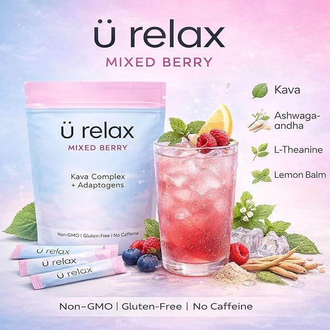 Ü Relax calming drink mix mixed berry 15 packets