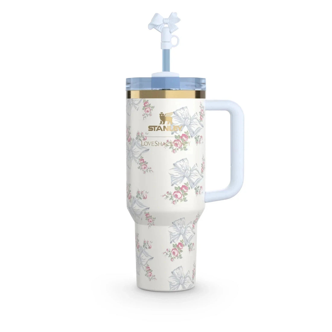 Stanley x Love Shack Fancy 40oz Tumbler – Holiday Rosa Beaux Blue