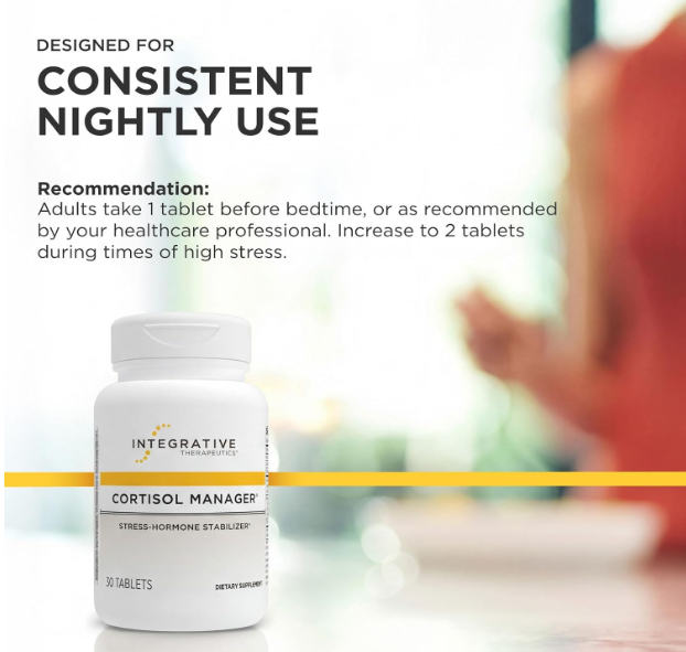 Cortisol Manager relaxation and restful sleep supplement