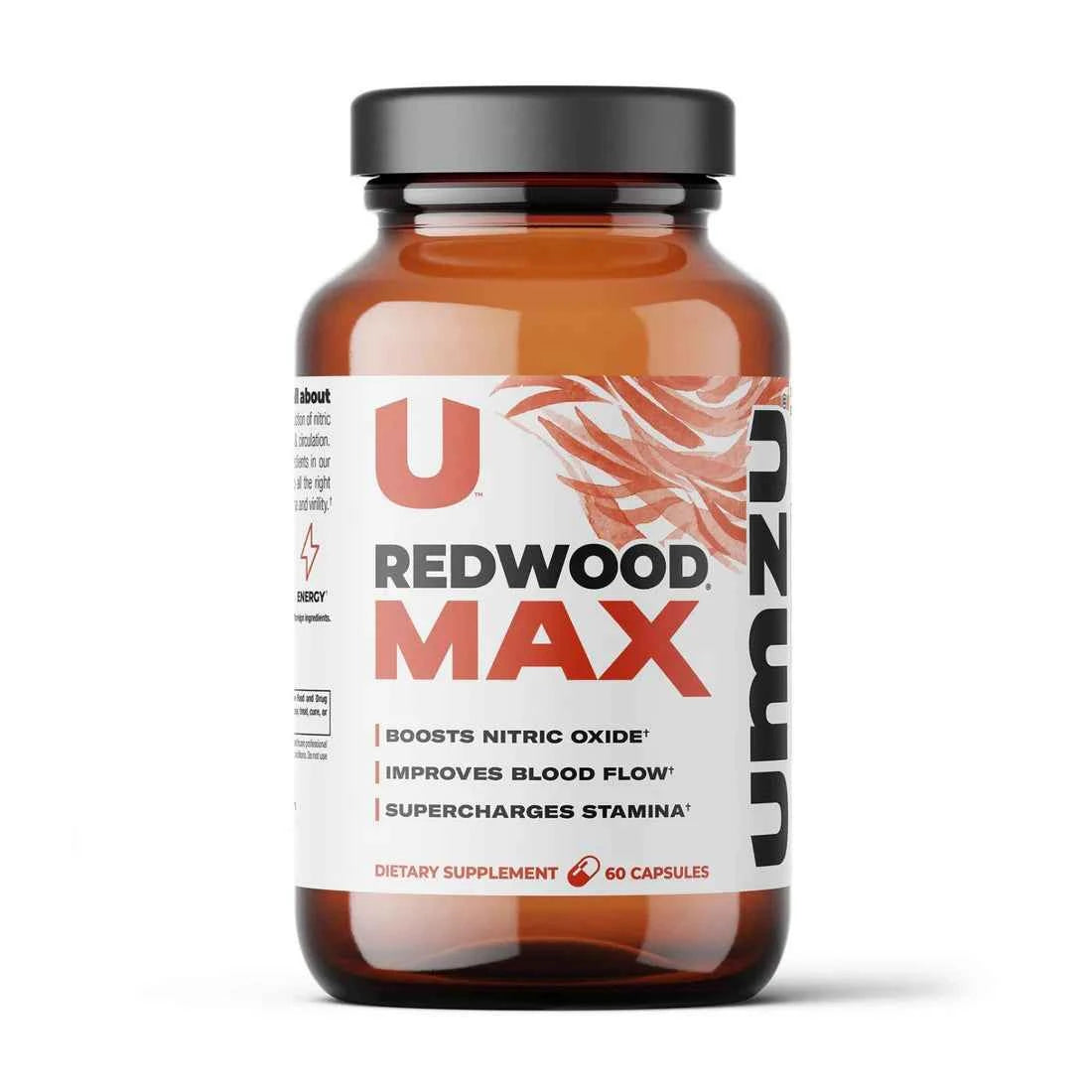 UMZU Redwood Max – Nitric Oxide & Blood Flow Support Capsules, 90ct
