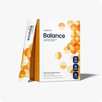 Unicity Balance Orange Drink Mix – Plant-Based Daily Wellness Support, 30 Convenient Packets