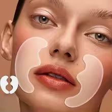 Reusable overnight silicone wrinkle patches for face and eyes
