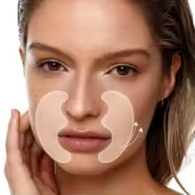 Reusable overnight silicone wrinkle patches for face and eyes - view 2