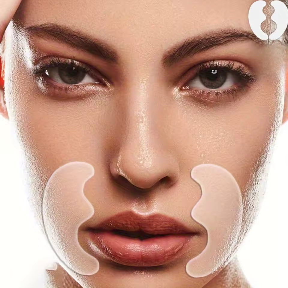Reusable overnight silicone wrinkle patches for face and eyes - view 4